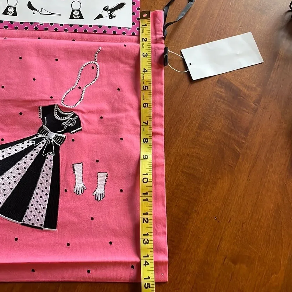 NEW. Just B Embroidered Lingerie Bag